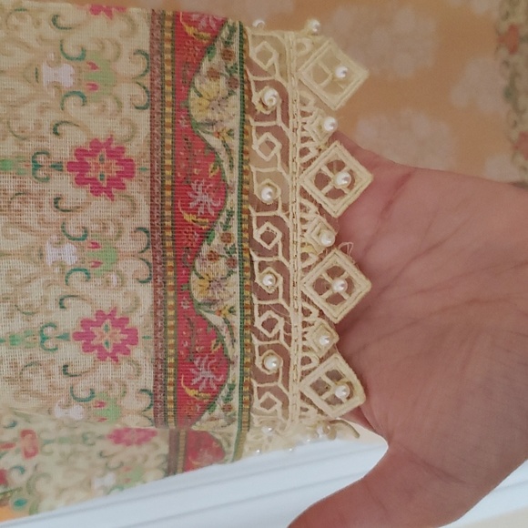 Pakistani khaadi net kurta by Threads and Motifs - Picture 10 of 11